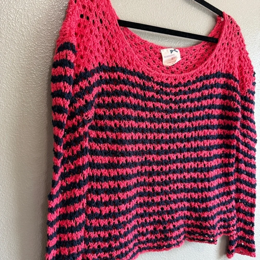 Tommy Girl Vintage Long Sleeve Knit Sweater- Small